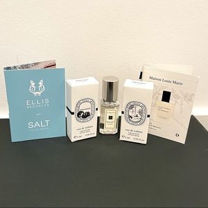 Luxury fragrance set with deluxe Jo Malone sample, diptyque, Maison Louis Marie